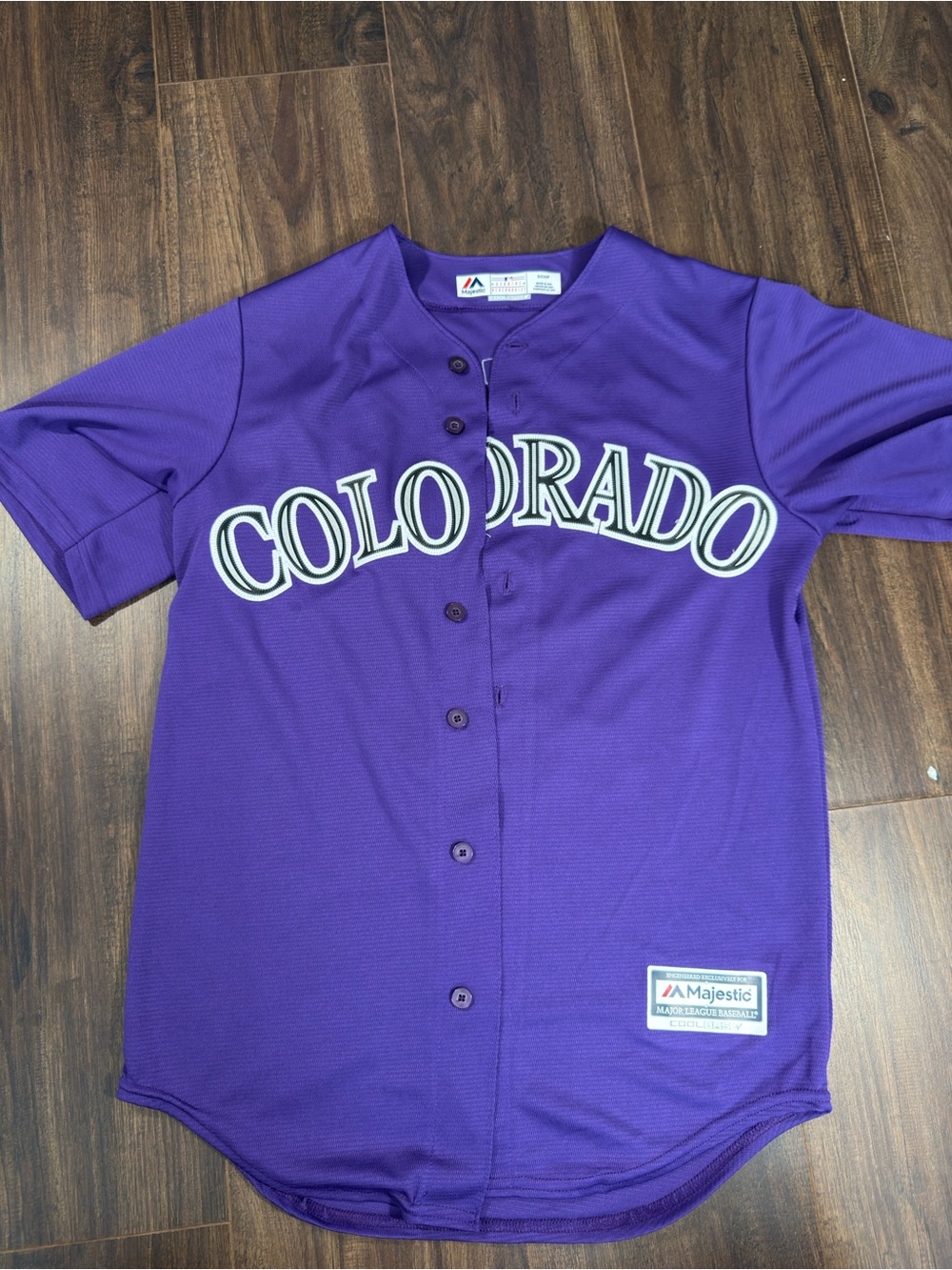 Majestic Purple Colorado Kids Baseball Jersey